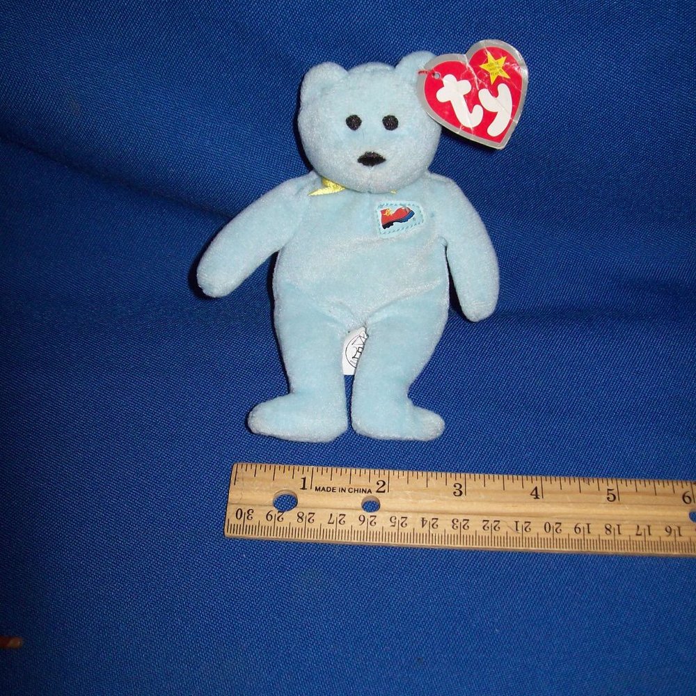 TY Beanie Baby Big Red Shoe Bear with tags 2004 McDonalds 25th Anniversary